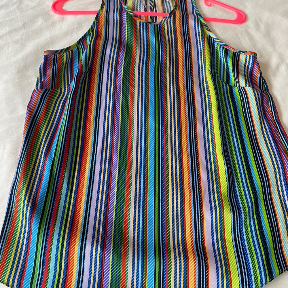 Milly multi stripe halter top